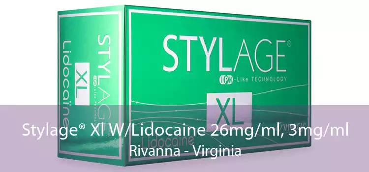 Stylage® Xl W/Lidocaine 26mg/ml, 3mg/ml Rivanna - Virginia
